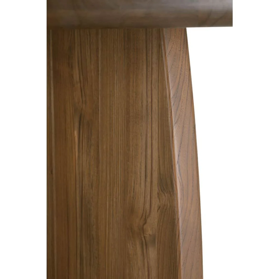 Rowe Furniture Nova Round Teak Wood Dining Table - Image 4