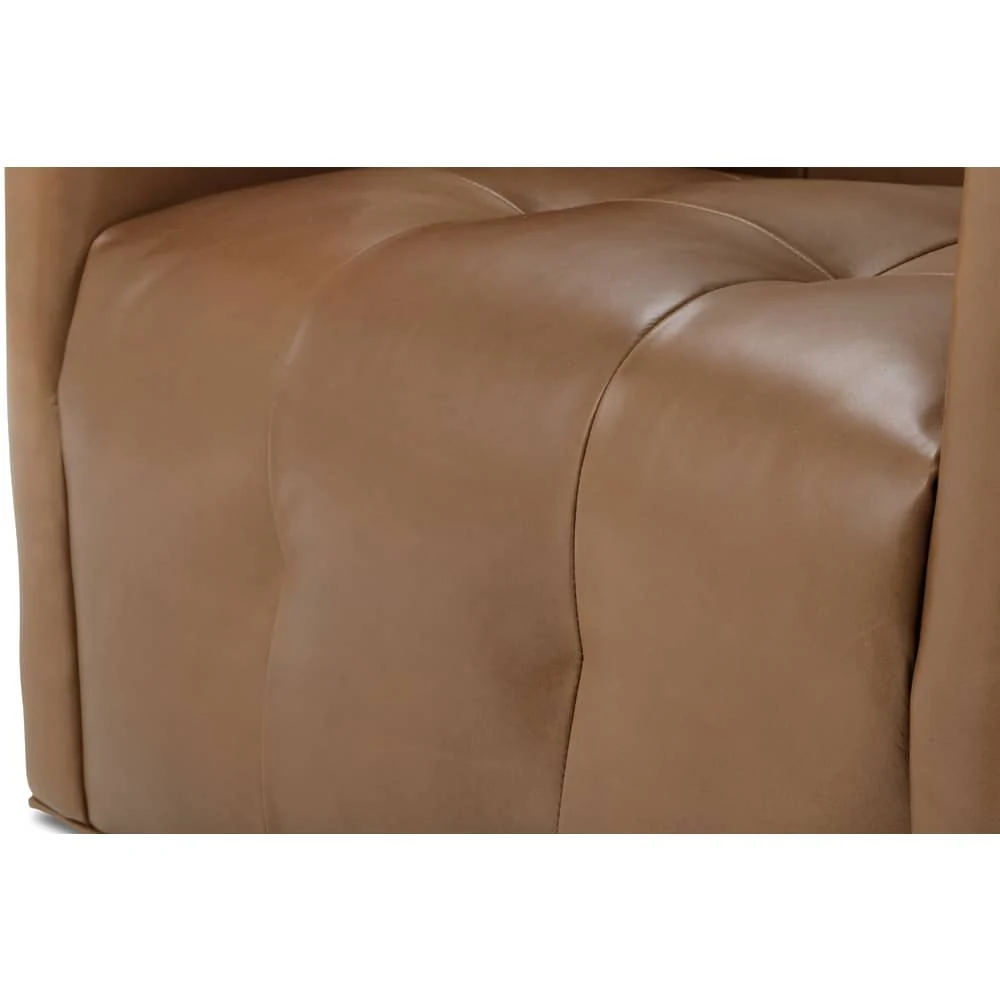 Rowe Furniture Pate Leather Swivel Chair ~ Available To Custom Order In All Leathers - Image 13