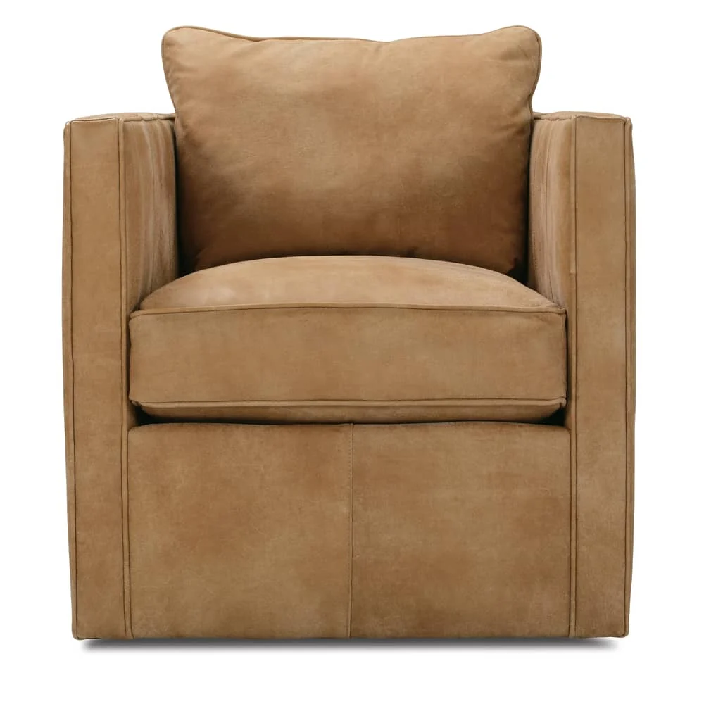 Rowe Furniture Rothko Leather Swivel Chair ~ Available To Custom Order in All Leathers - Image 2