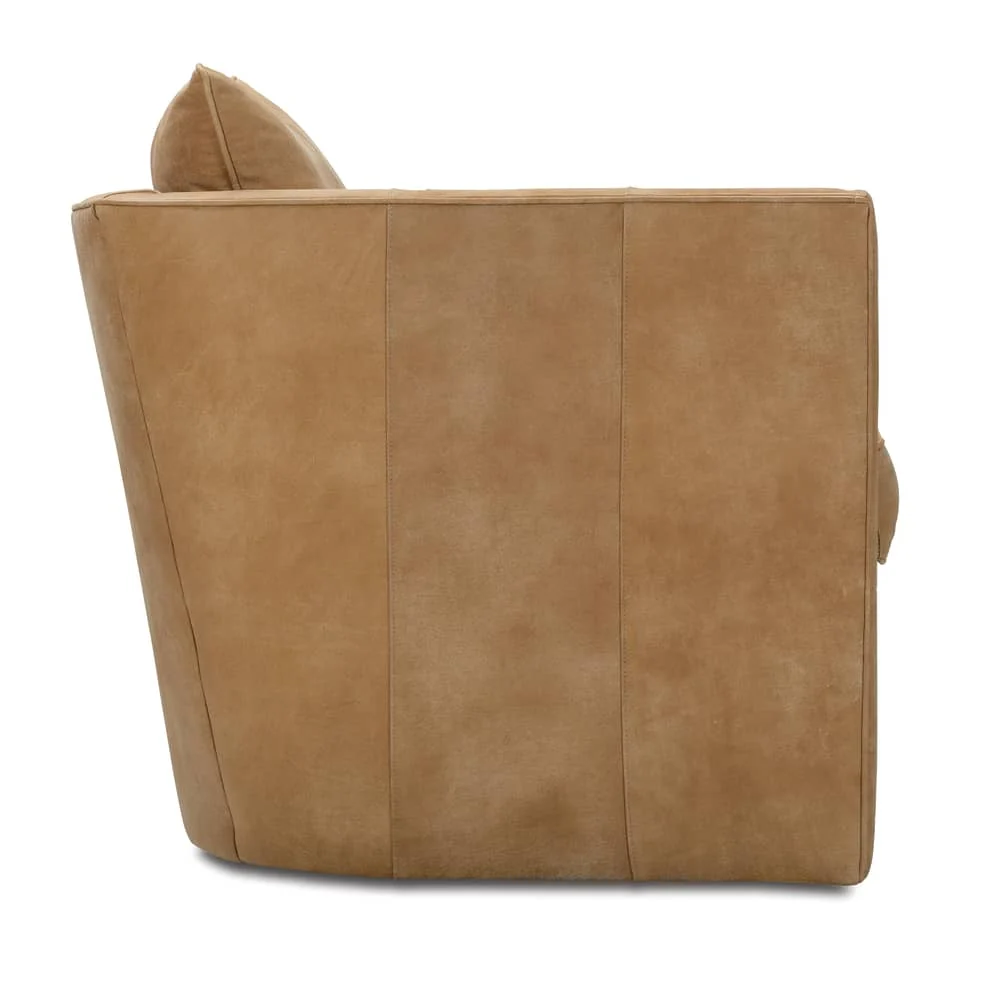Rowe Furniture Rothko Leather Swivel Chair ~ Available To Custom Order in All Leathers - Image 5