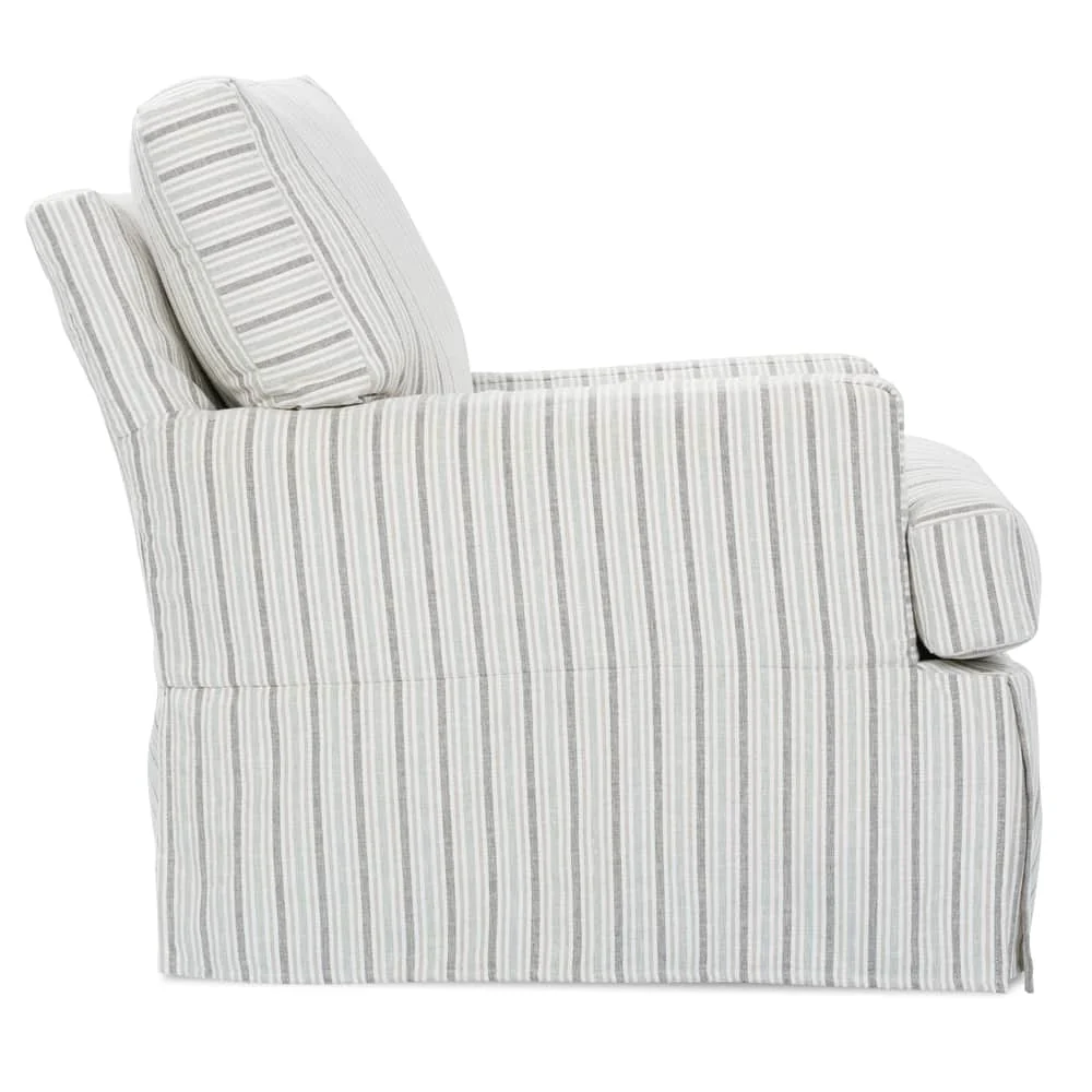 Rowe Furniture Sadie Slipcovered Swivel Glider Chair ~ Available in 2 Sizes and To Custom Order in All Fabrics - Image 4