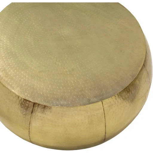 Surya Sansa Modern Gold Metal Round Coffee Table SAA-002 - Image 4