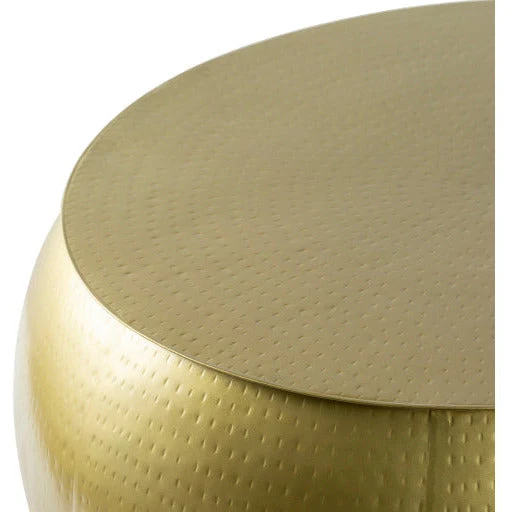Surya Sansa Modern Gold Metal Round Coffee Table SAA-002 - Image 5
