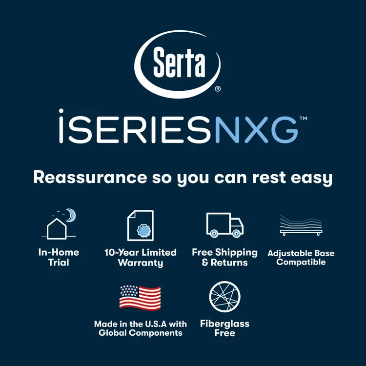 Serta iSeries NXG Mattress 2500 Plush Foam ~ Available in Twin XL, Full, Queen, King and Cal King Sizes - Image 7