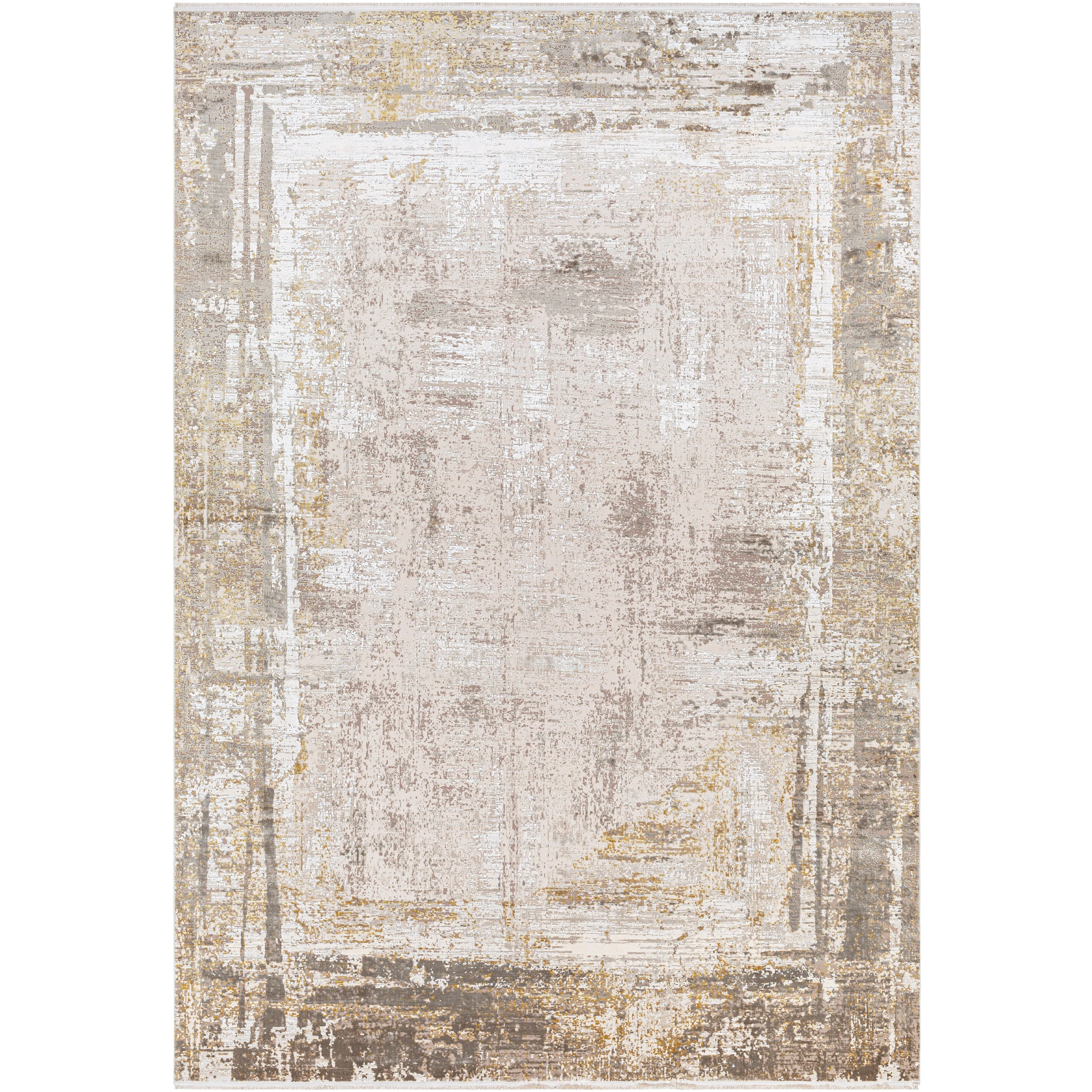 Surya Rugs Solar Collection Wheat, Tan, Beige Blush, Dark Brown & Mustard Area Rug SOR-2318 - Image 2