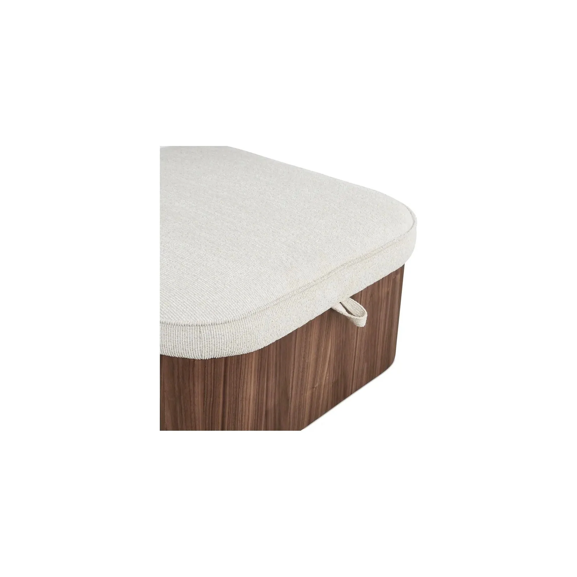Moe’s Home Collection Sonny Flecked Oat Storage Ottoman - Image 10