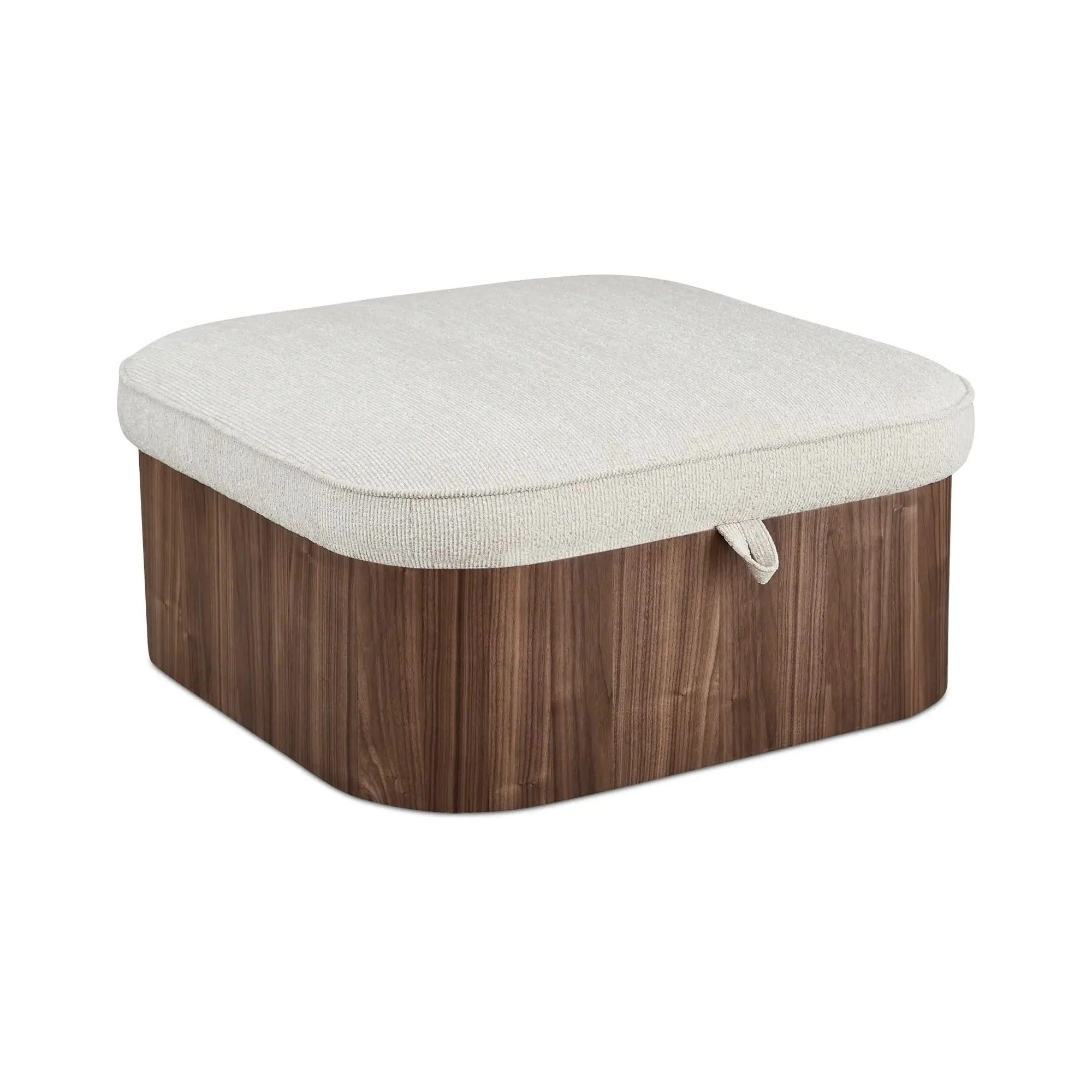 Moe’s Home Collection Sonny Flecked Oat Storage Ottoman - Image 6