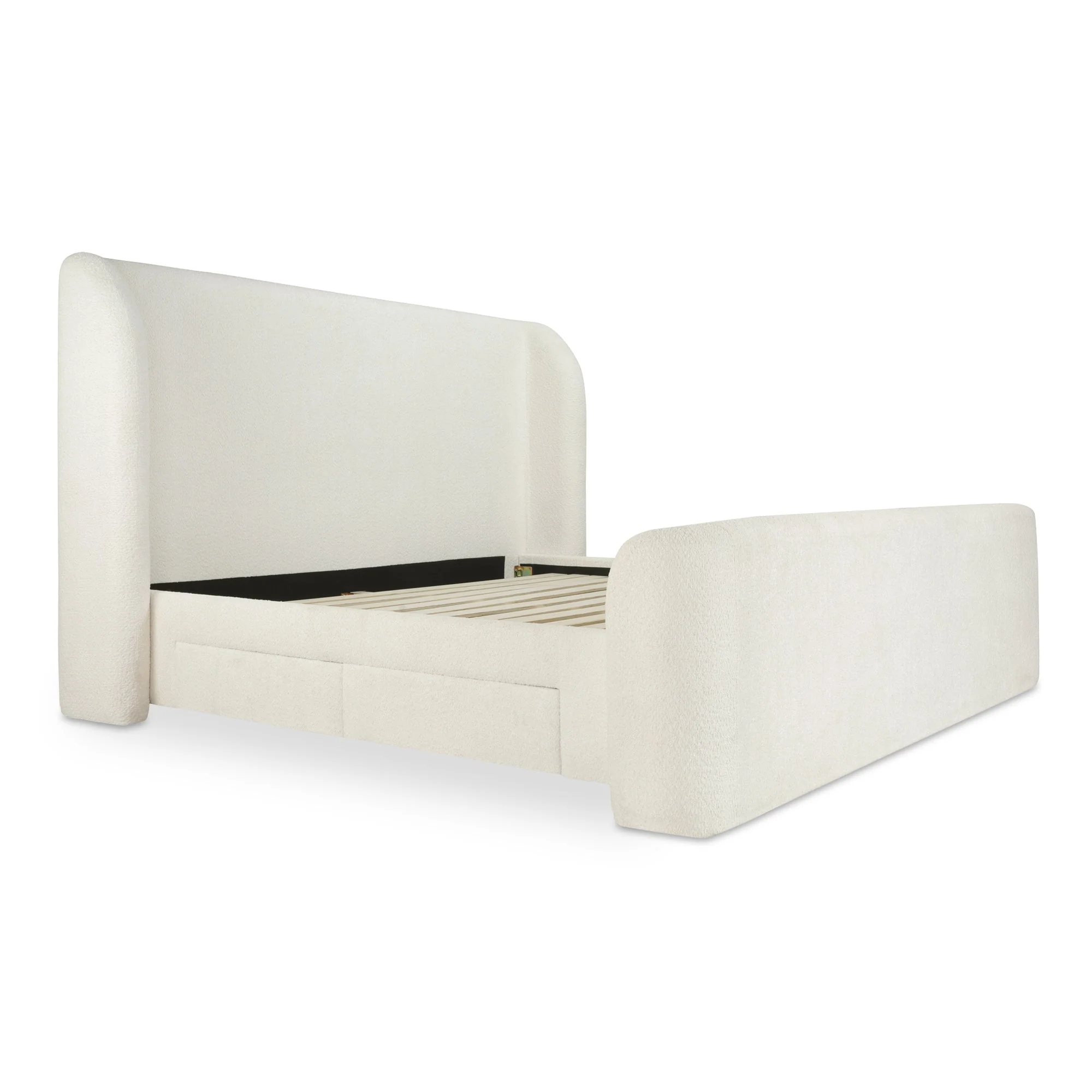 Moe's Home Collection Sophia White Queen Bed - Image 4