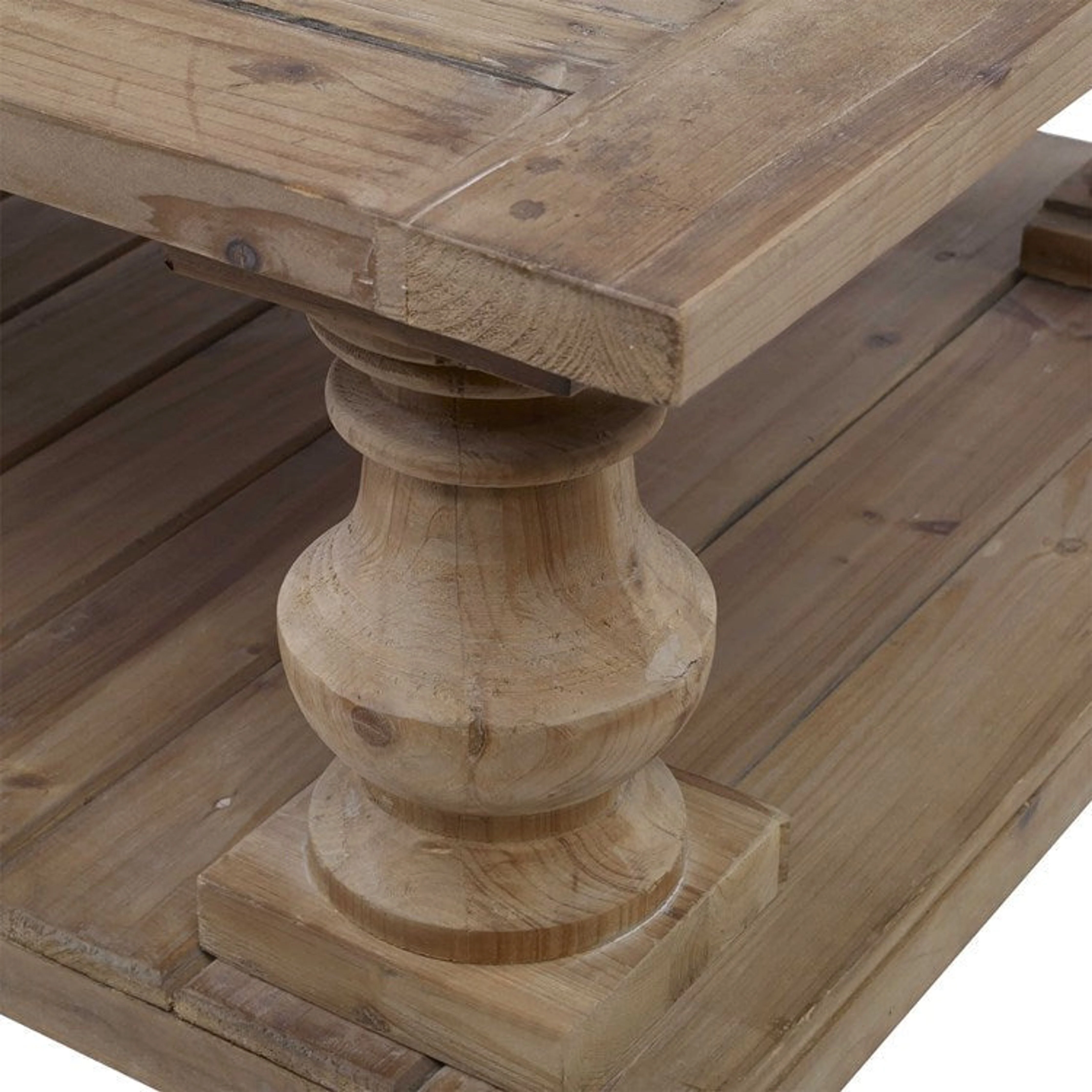 Uttermost Stratford Reclaimed Wood Rustic Coffee Table - Image 5