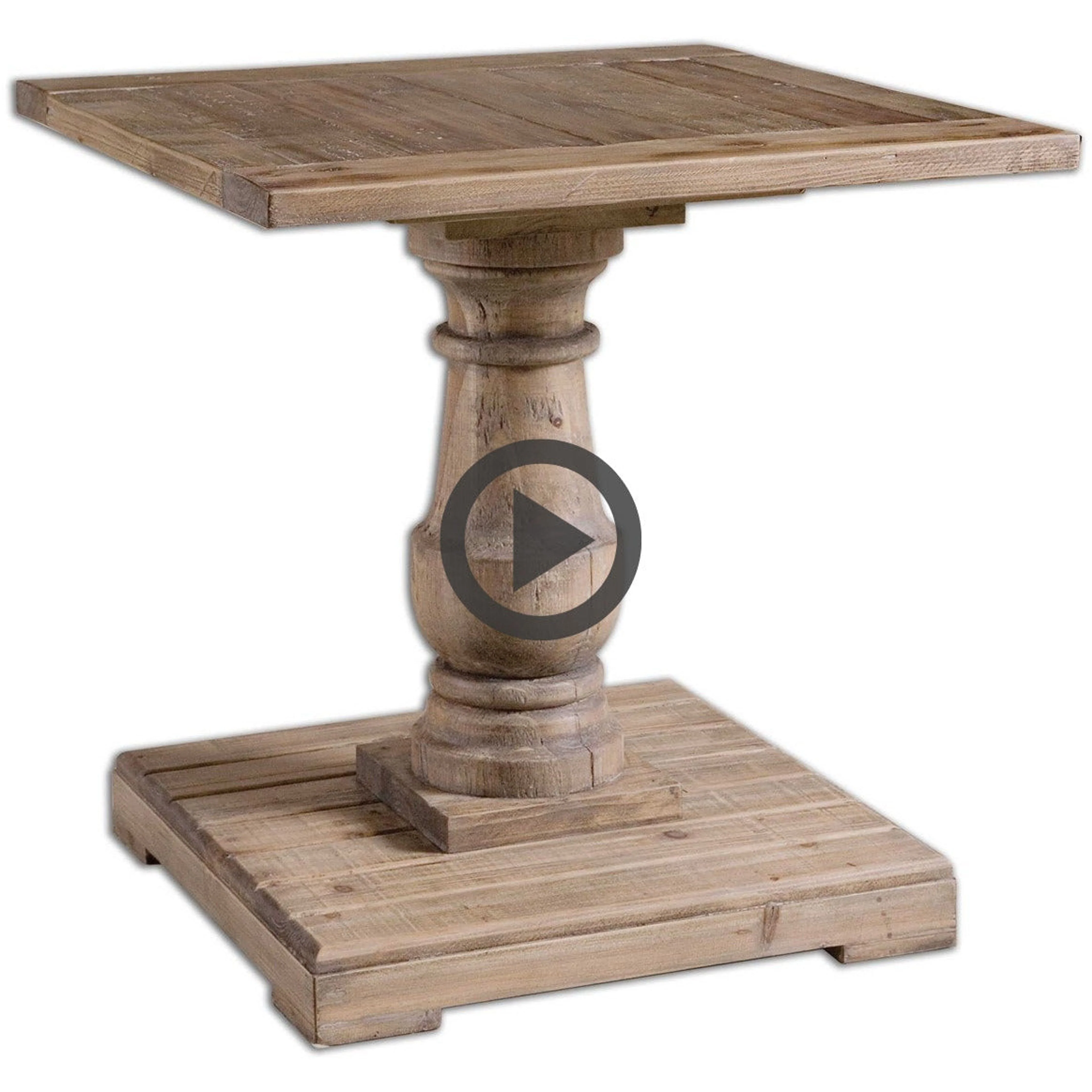 Uttermost Stratford Reclaimed Wood Rustic End Table - Image 4