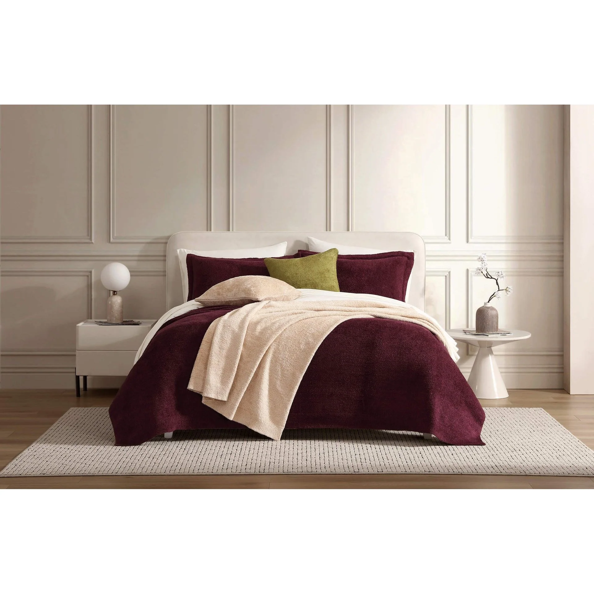 Sunday Citizen Cloud Silque Sham Set in Fig ~ Available in King and Standard Sizes - Image 3