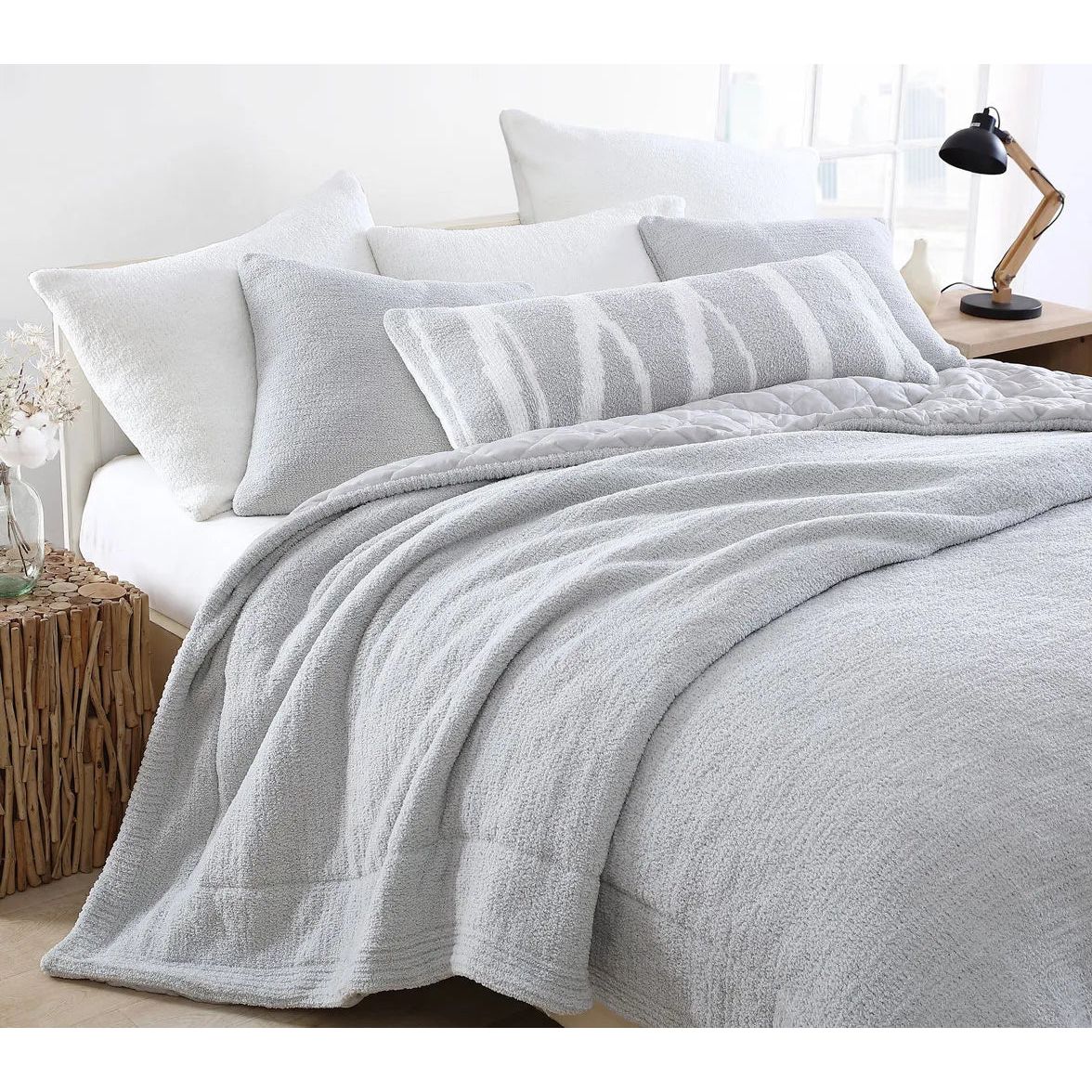 Sunday Citizen Snug Comforter in Cloud Grey ~ Available in King/Cal King, Full/Queen, and Twin/Twin XL Sizes - Image 4