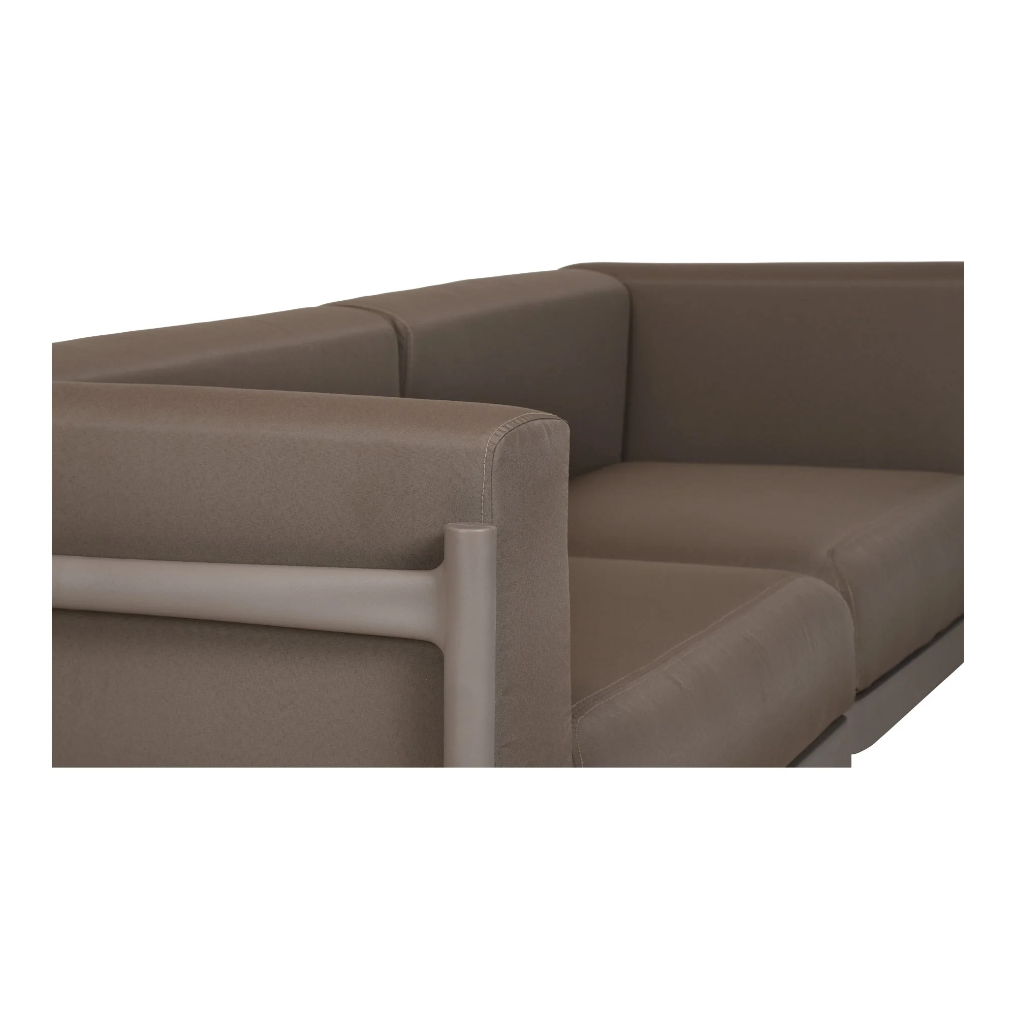 Moe's Home Collection Suri Red Outdoor 3-Seat Sofa - Image 5