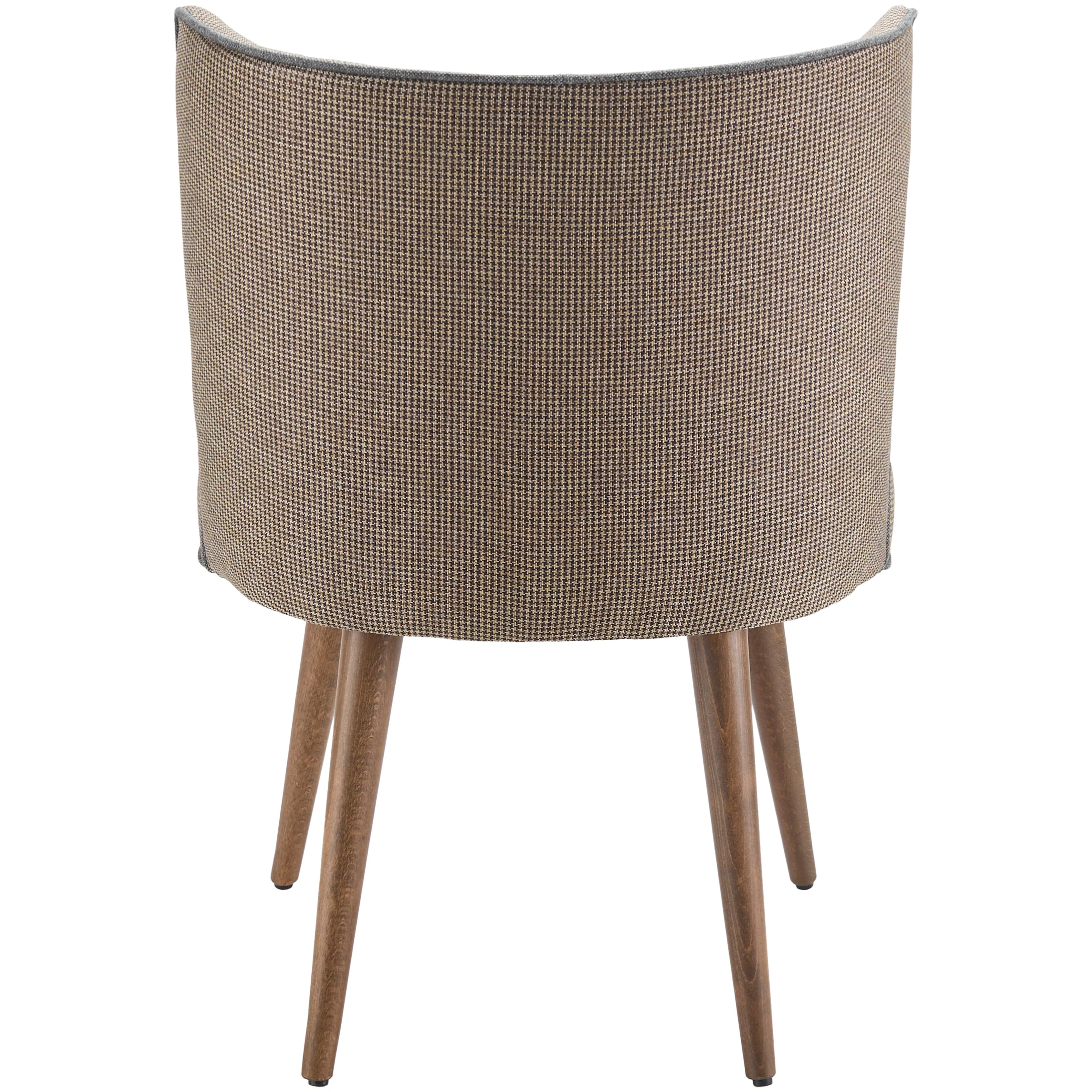 Surya Gabby Modern Brown Fabric Set of 2 Dining Chairs - Image 4