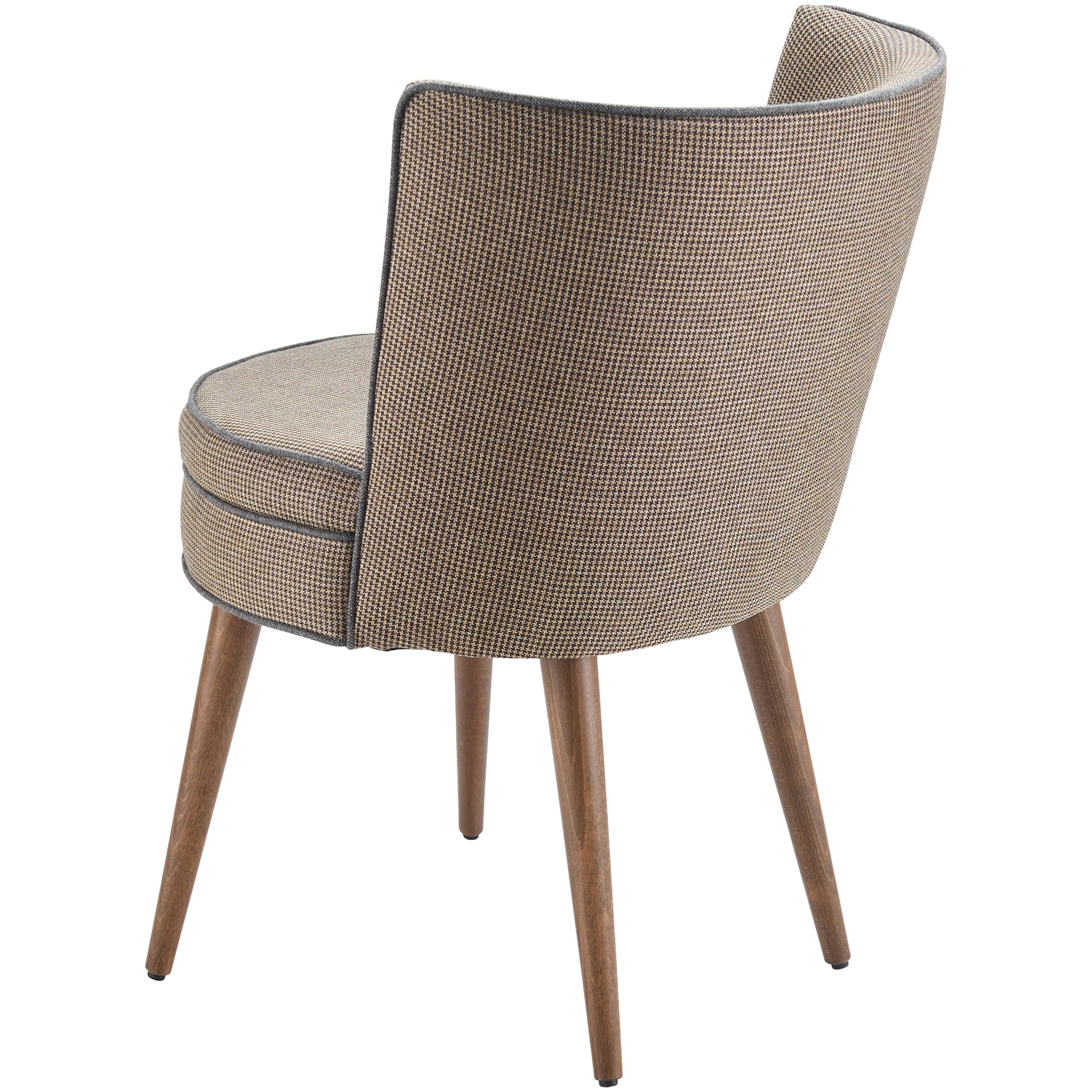 Surya Gabby Modern Brown Fabric Set of 2 Dining Chairs - Image 5