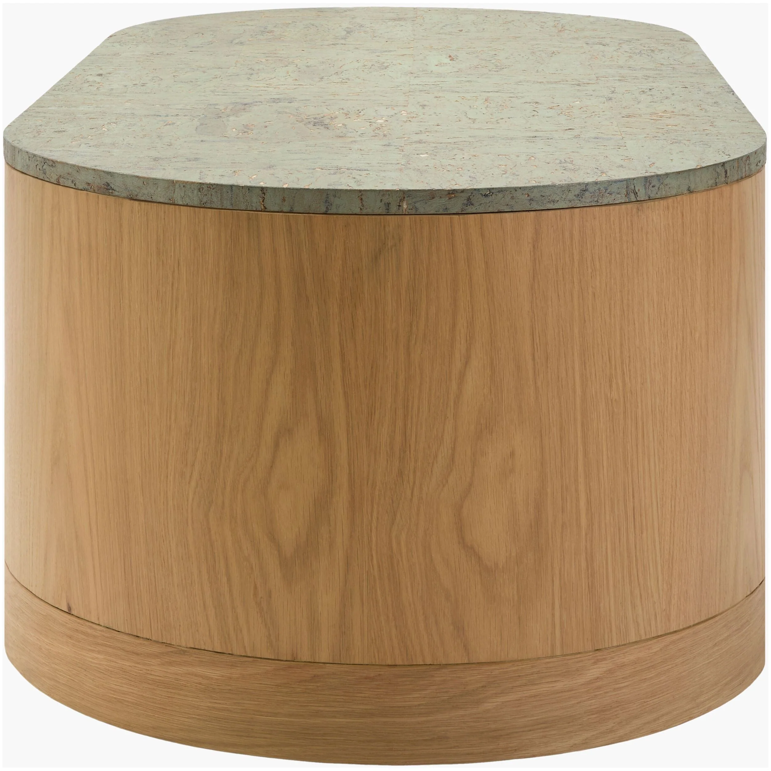 Surya Poros Modern Natural Oak and Cork Coffee Table - Image 6