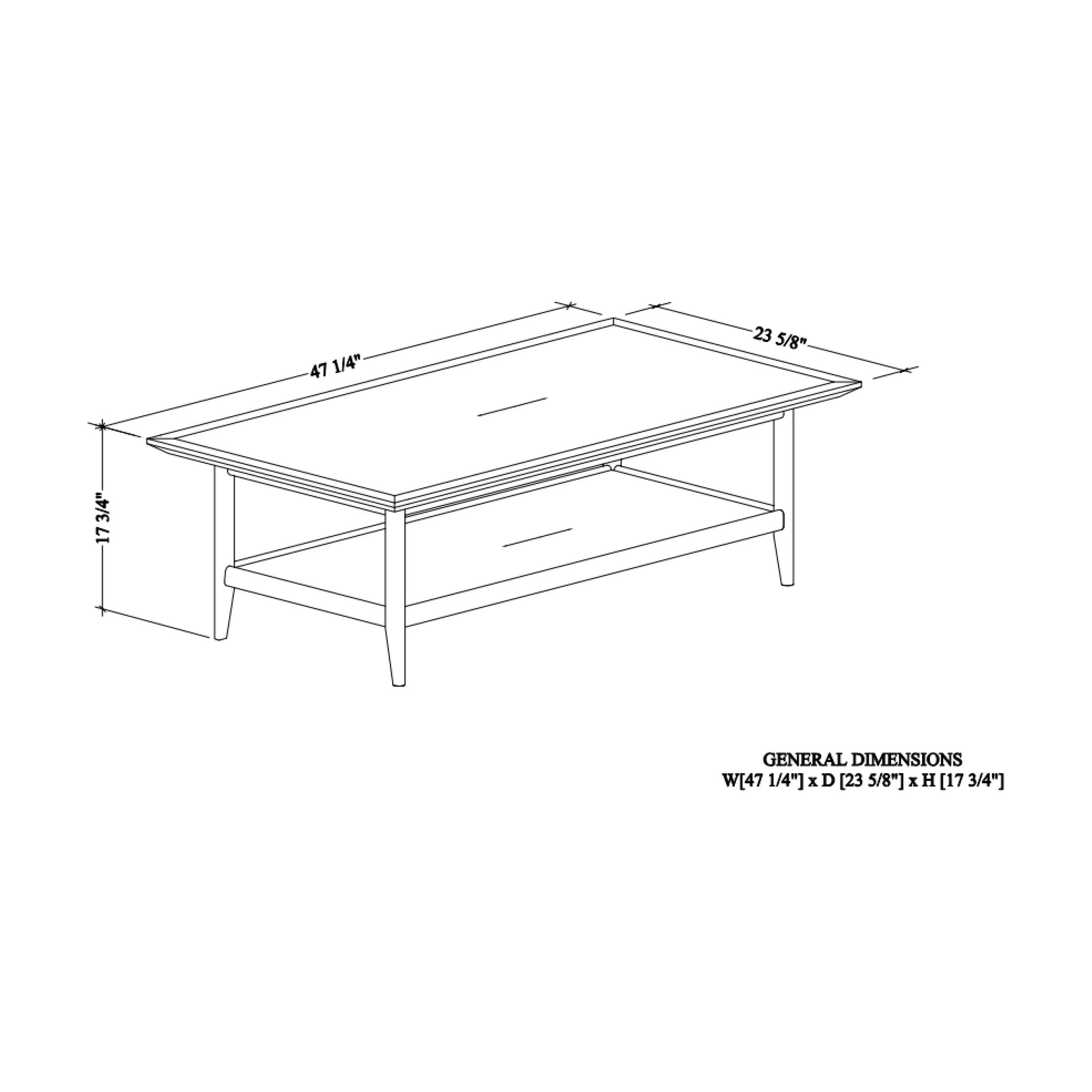 Surya Pryce Modern Natural Oak Wood Coffee Table - Image 4