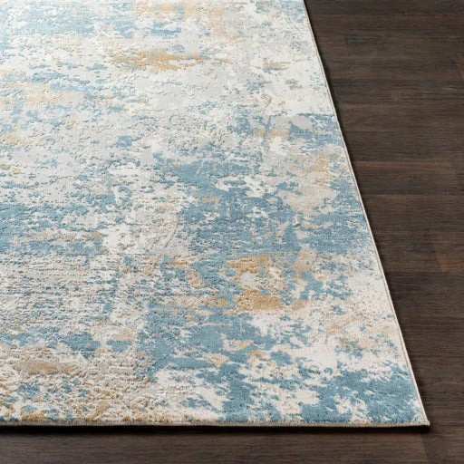 Surya Rugs Aisha Collection Light Blue, Mustard, Light Gray & Off White Area Rug AIS-2302 - Image 3