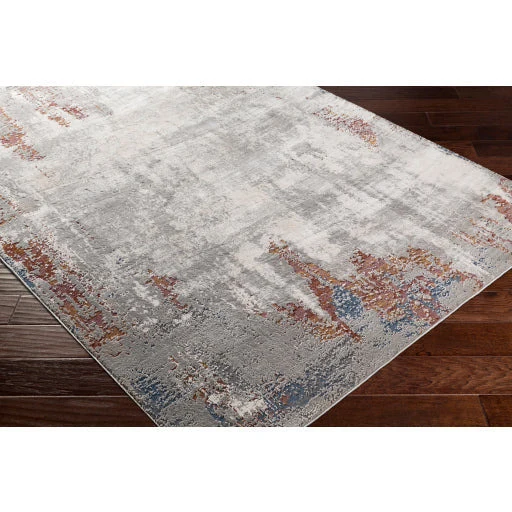 Surya Rugs Aisha Collection Charcoal, Light Gray, Lavender, Gray, Off White & Brick Red Area Rug AIS-2315 - Image 8