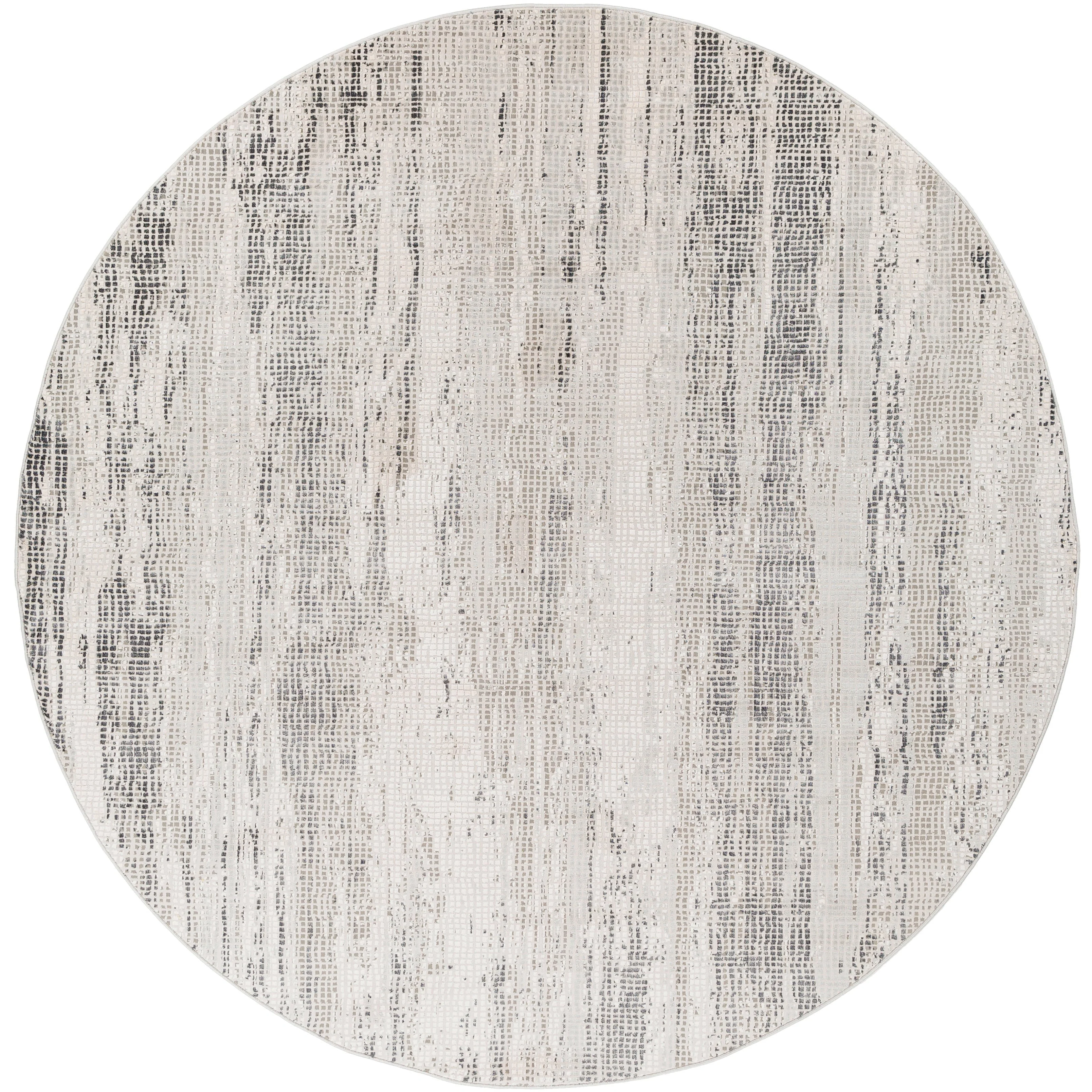 Surya Rugs Aisha Collection Gray, Charcoal, Light Gray & Off White Area Rug AIS-2304 - Image 3