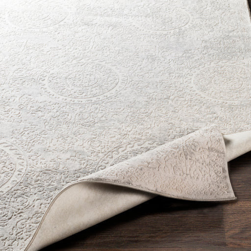 Surya Rugs Aisha Collection Light Gray & Off White Area Rug AIS-2307 - Image 4