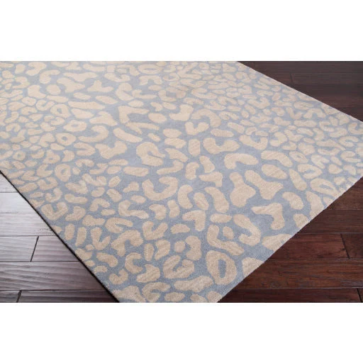 Surya Rugs Athena Collection Slate & Taupe Leopard Animal Print Area Rug ATH-5001 - Image 4
