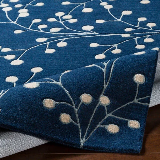 Surya Rugs Athena Collection Ink Blue & Tan Area Rug ATH-5156 - Image 5