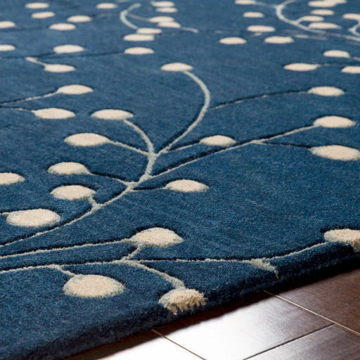 Surya Rugs Athena Collection Ink Blue & Tan Area Rug ATH-5156 - Image 7