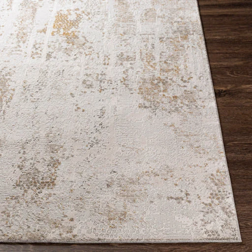 Surya Rugs Carmel Collection Light Gray, Dark Blue, Off White, Gray, Mustard, Brown & Blue Area Rug CRL-2310