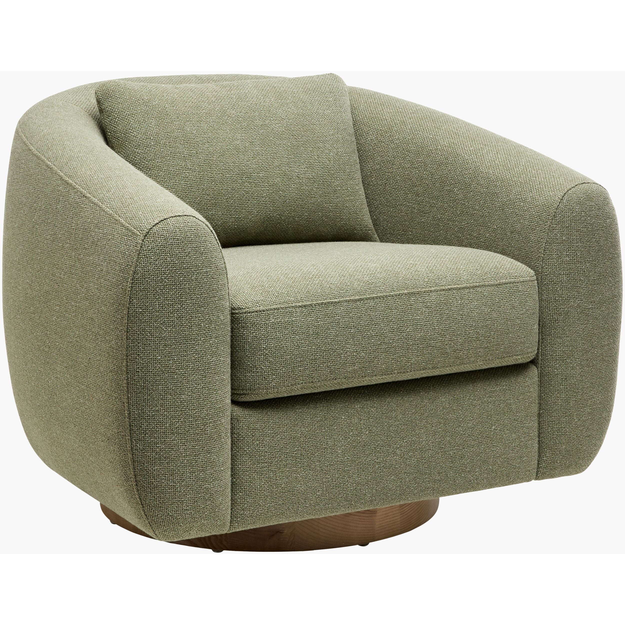 Becki Owens x SURYA Loma Swivel Chair in Grass Green - Image 4