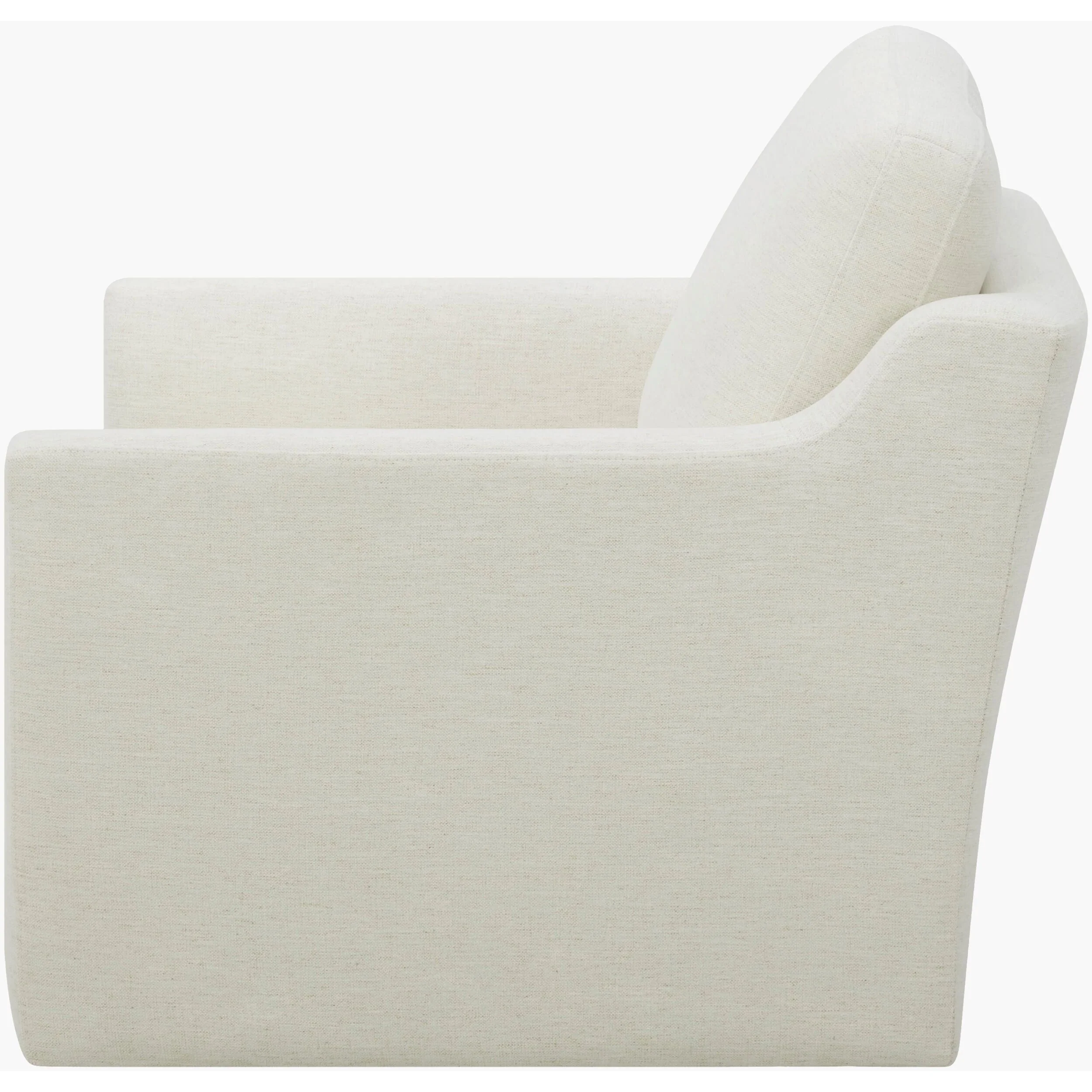 Becki Owens x SURYA Pismo Swivel Glider Chair in Off-White Linen - Image 3