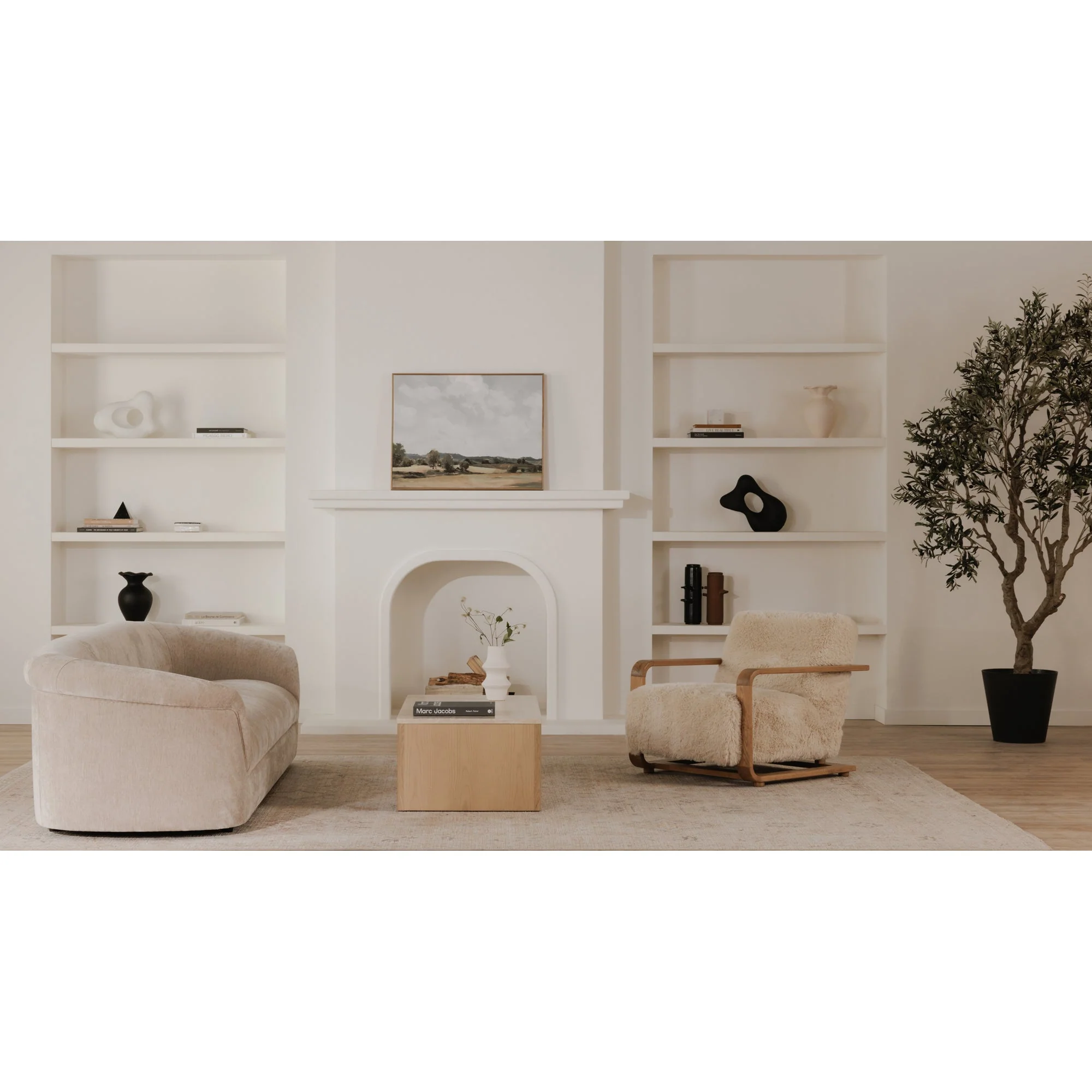 Moe's Home Collection Thora Beige Sofa - Image 10
