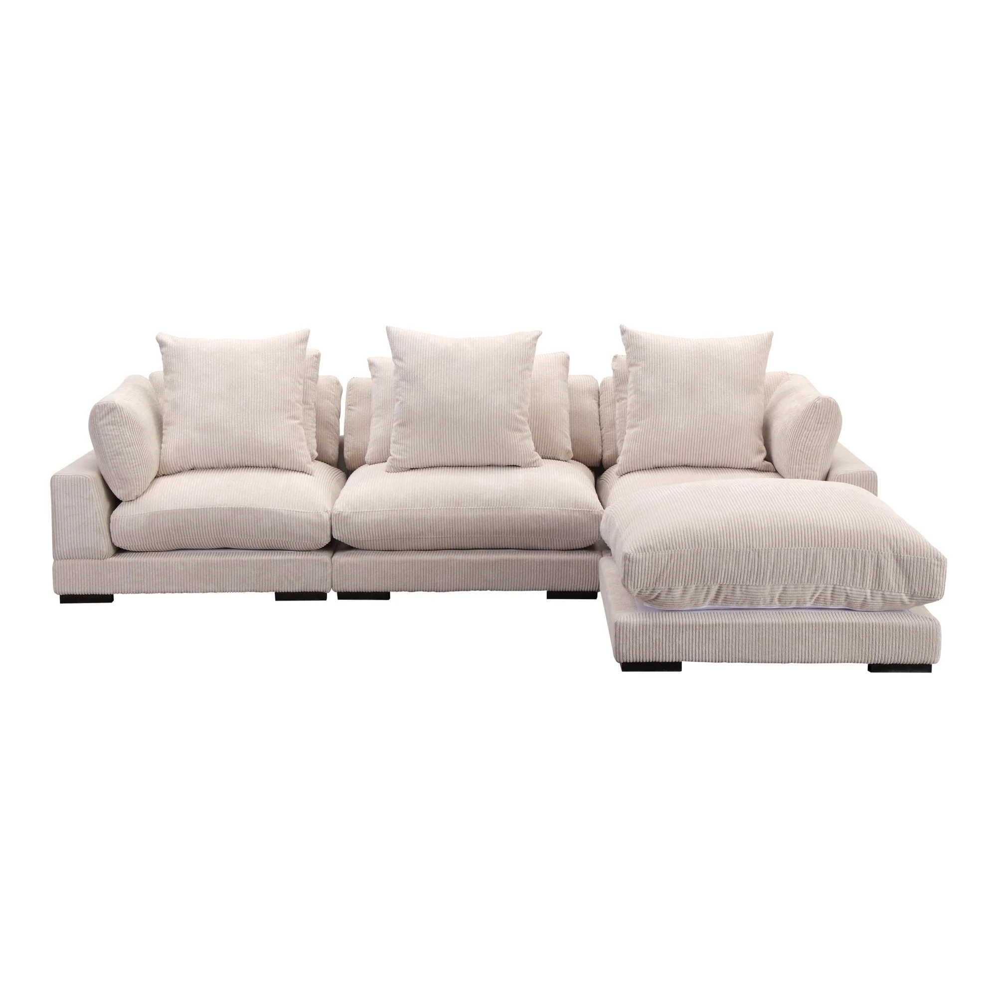 Moe's Home Collection Tumble Lounge Light Brown Modular Sectional - Image 3