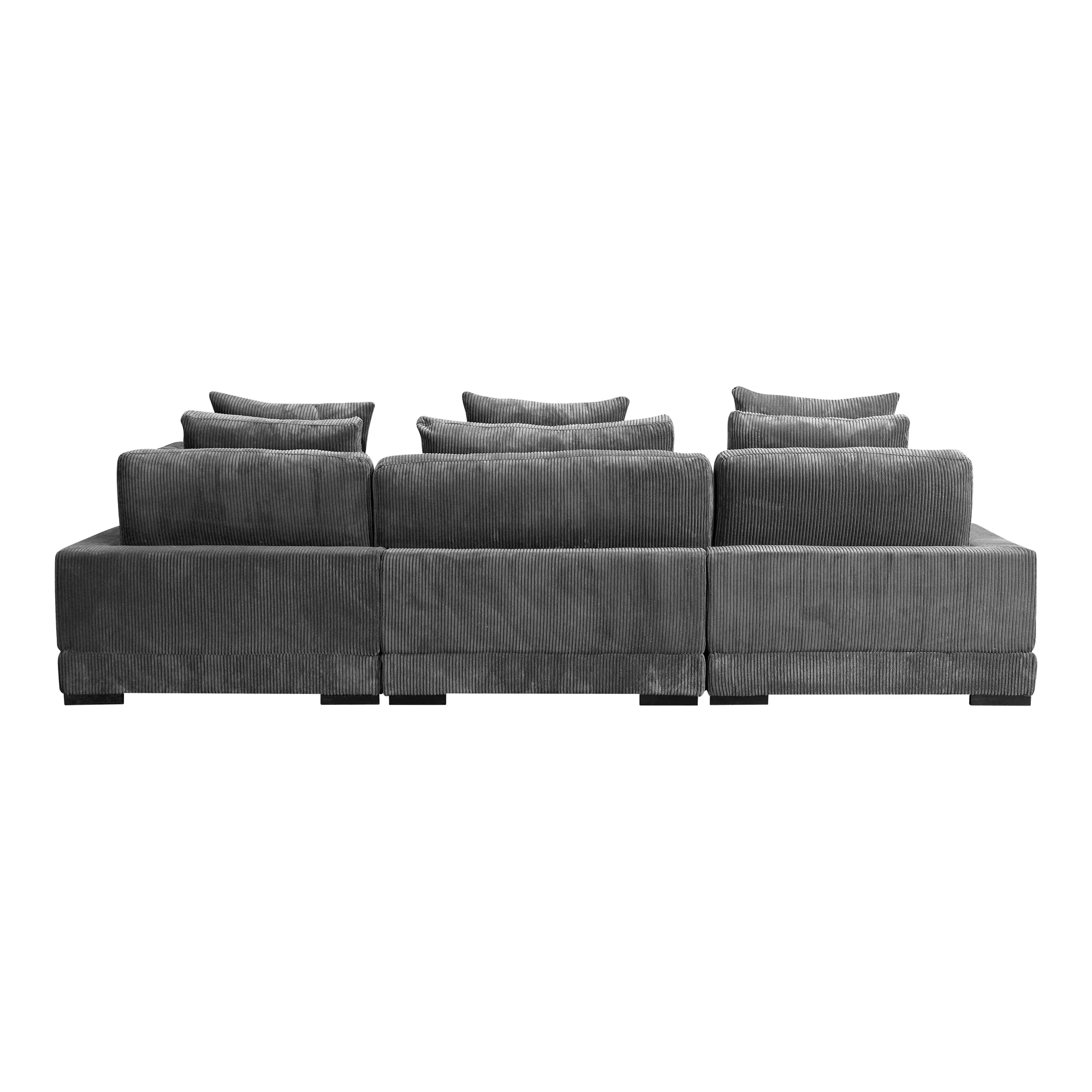 Moe's Home Collection Tumble Grey Lounge Modular Sectional - Image 4