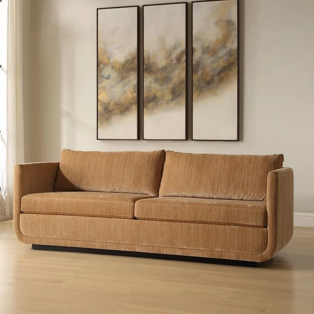 Uttermost Abound Ginger Textured Chenille Sofa - Image 2