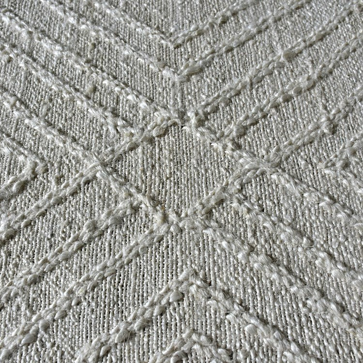 Uttermost Aledo Hand Woven Ivory Raised Geometric Pattern Rug ~ 9 x 12 - Image 3