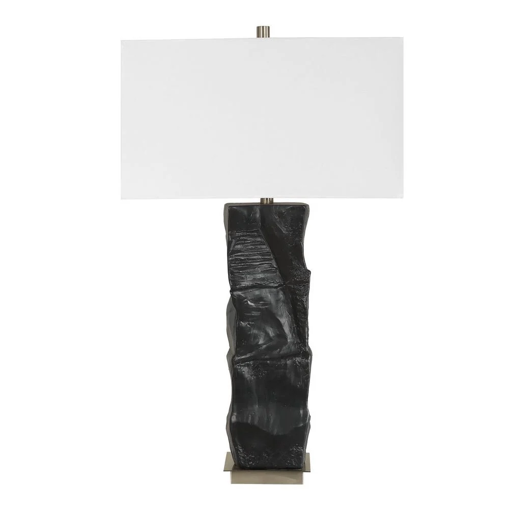 Uttermost Altaria Satin Black Textured Table Lamp - Image 6