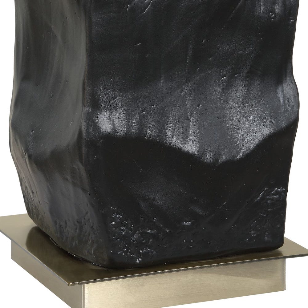 Uttermost Altaria Satin Black Textured Table Lamp - Image 8