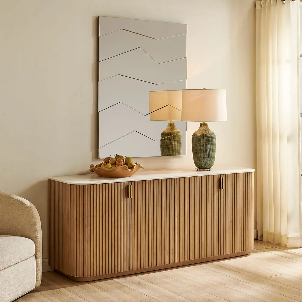 Uttermost Arik Alder Wood 4- Door Cabinet - Image 2