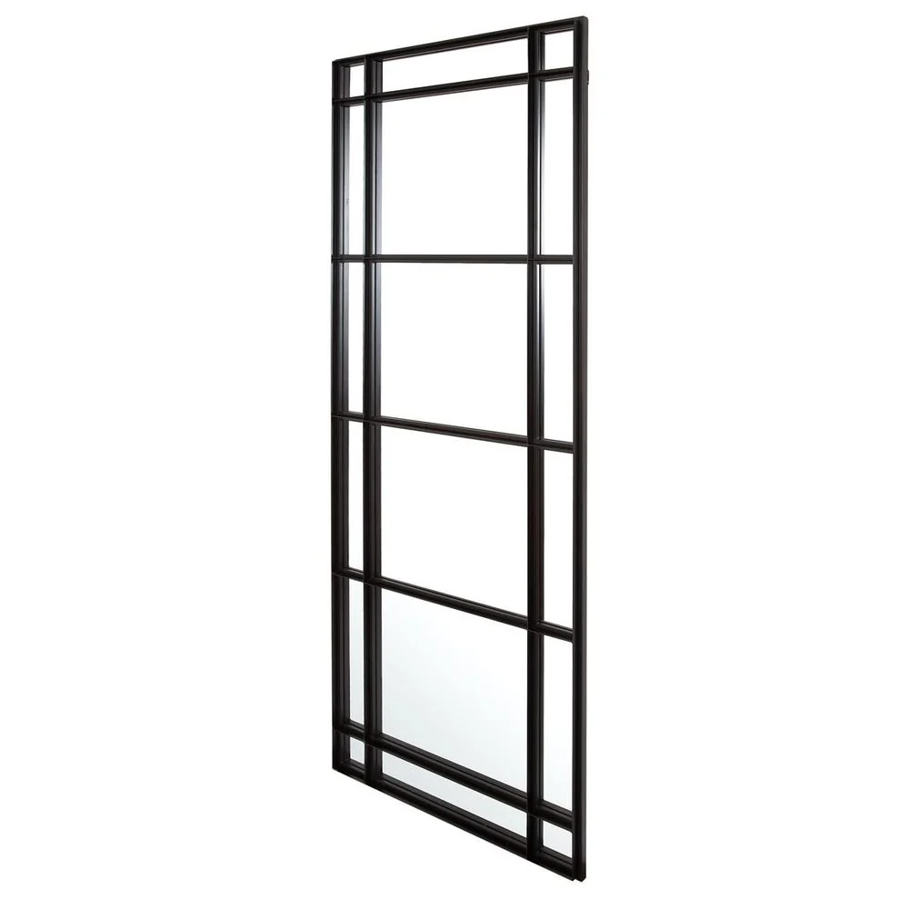 Uttermost Atticus Satin Black Iron Mirror - Image 3