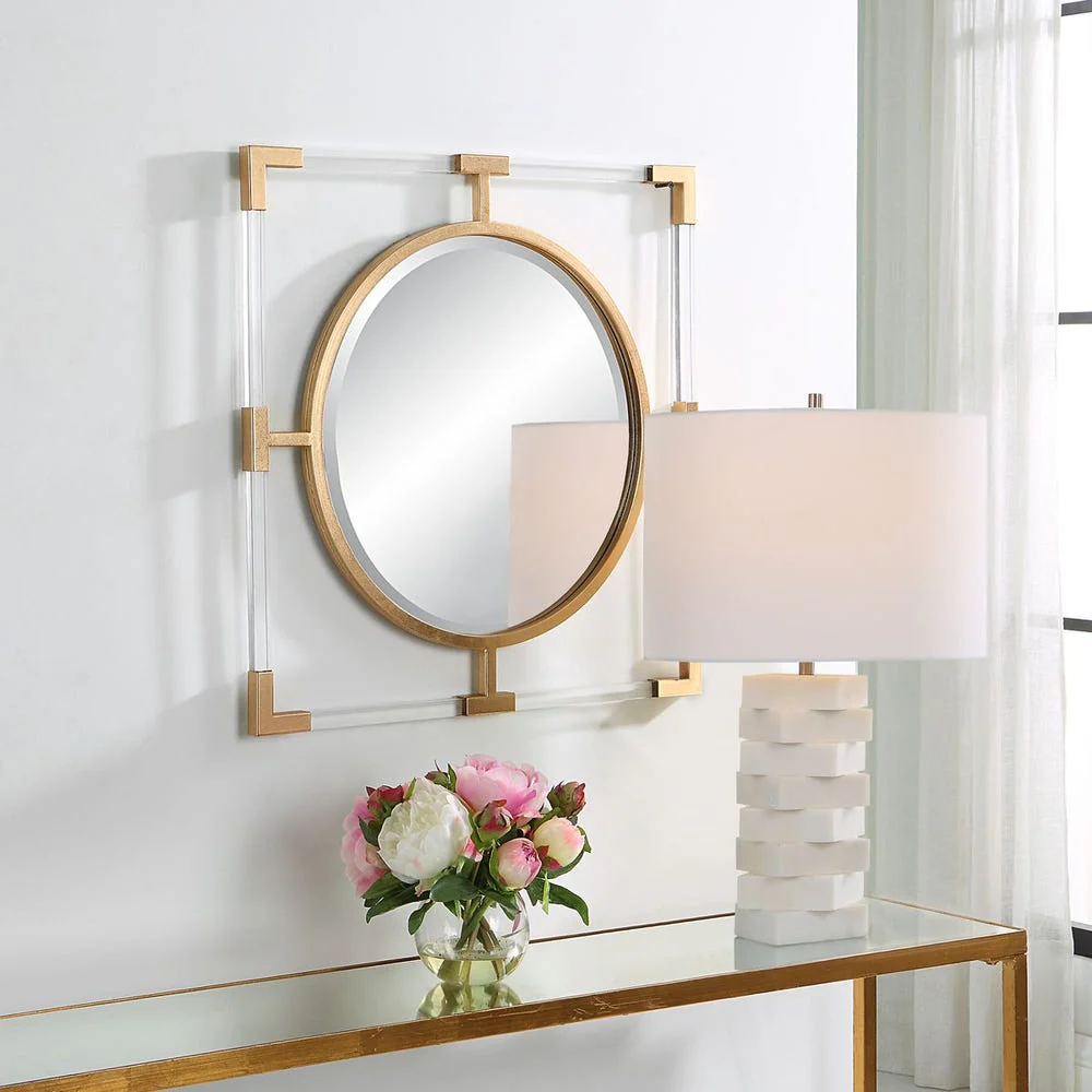 Uttermost Balkan Gold Leaf Small Mirror - Image 2