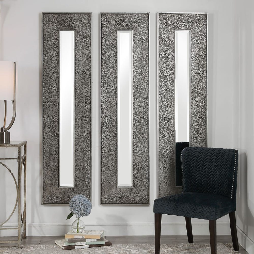 Uttermost Bannon Metallic Silver Rectangular Mirror