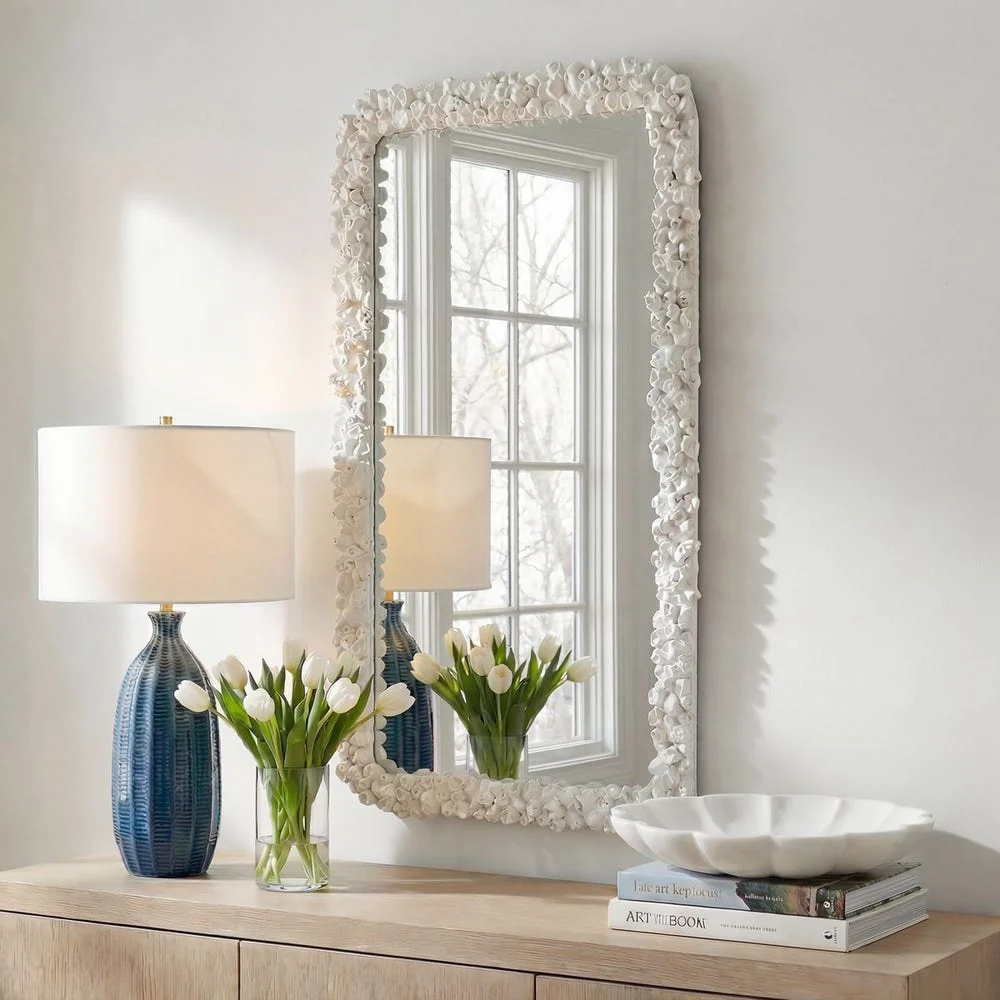 Uttermost Barnacle Mirror Finished In Warm White