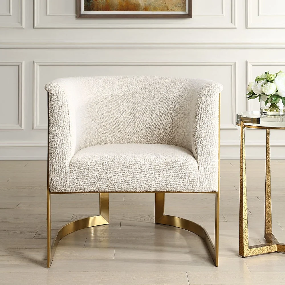 Uttermost Bellina Knubby Boucle Accent Chair