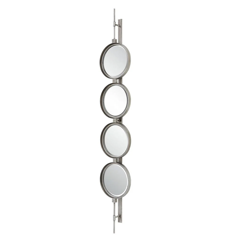 Uttermost Button Silver Leaf Mirror - Image 4