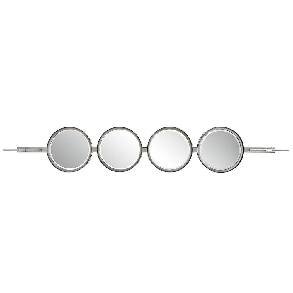 Uttermost Button Silver Leaf Mirror - Image 7