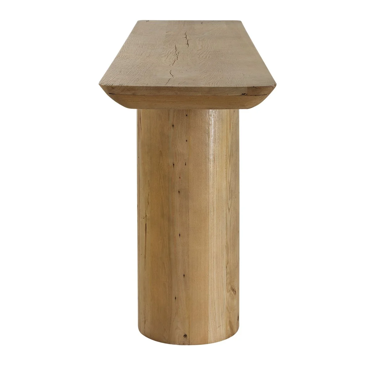 Uttermost Camerlin Reclaimed Wood Rounded Base Console Table - Image 3