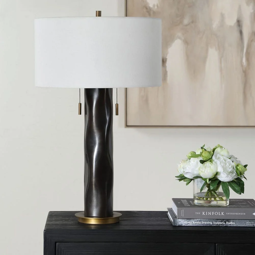 Uttermost Carmine Dark Bronzed Table Lamp - Image 2