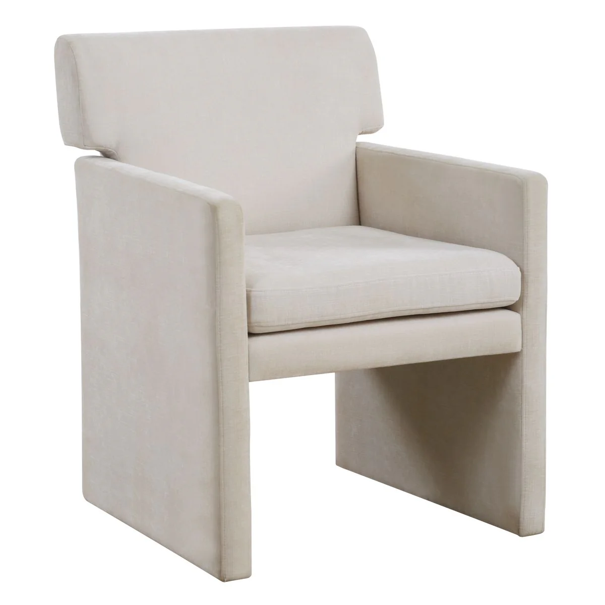 Uttermost Colette Ivory Polyester Velvet Dining Chair - Image 4