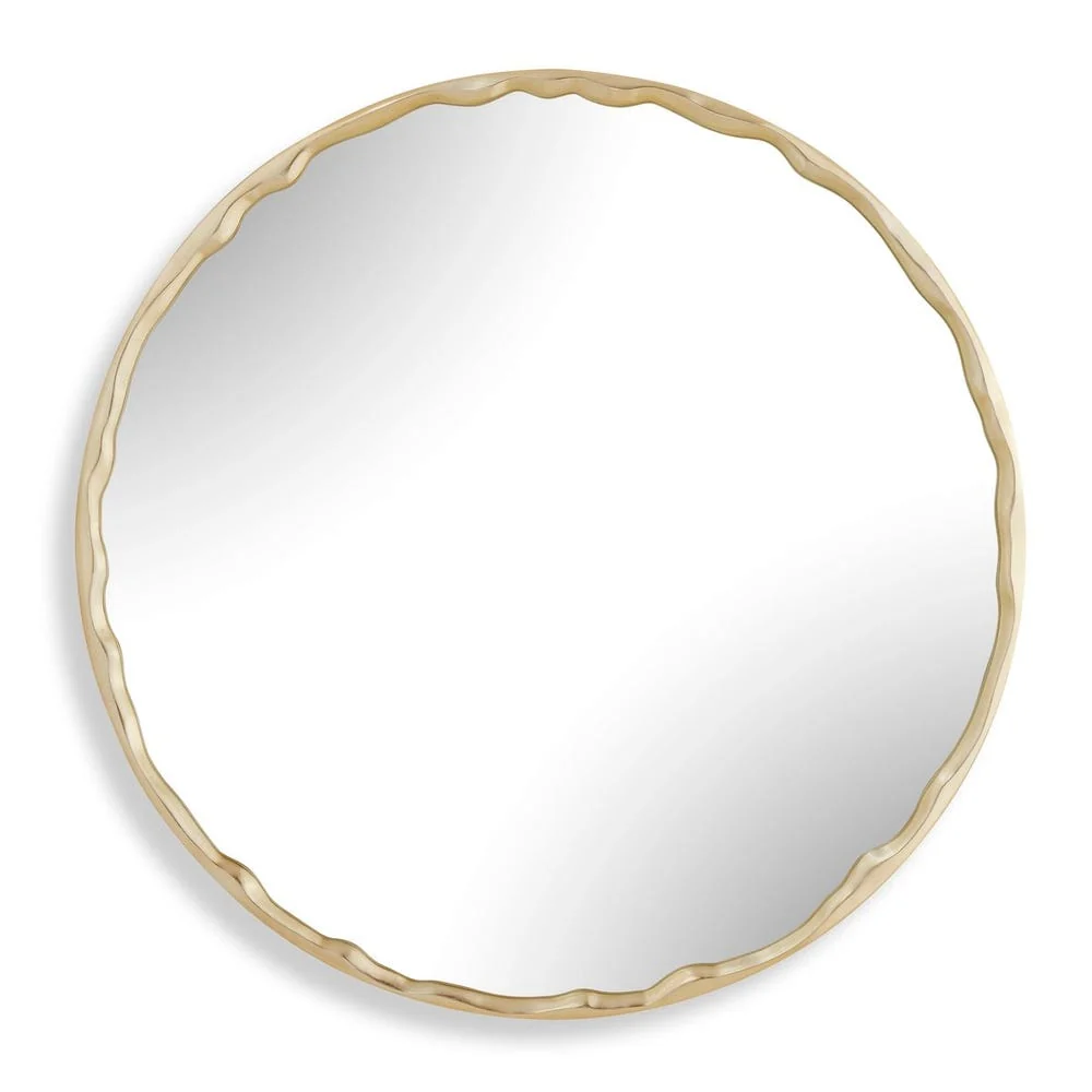 Uttermost Crinkle Round Mirror - Image 3